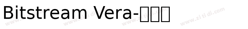 Bitstream Vera字体转换